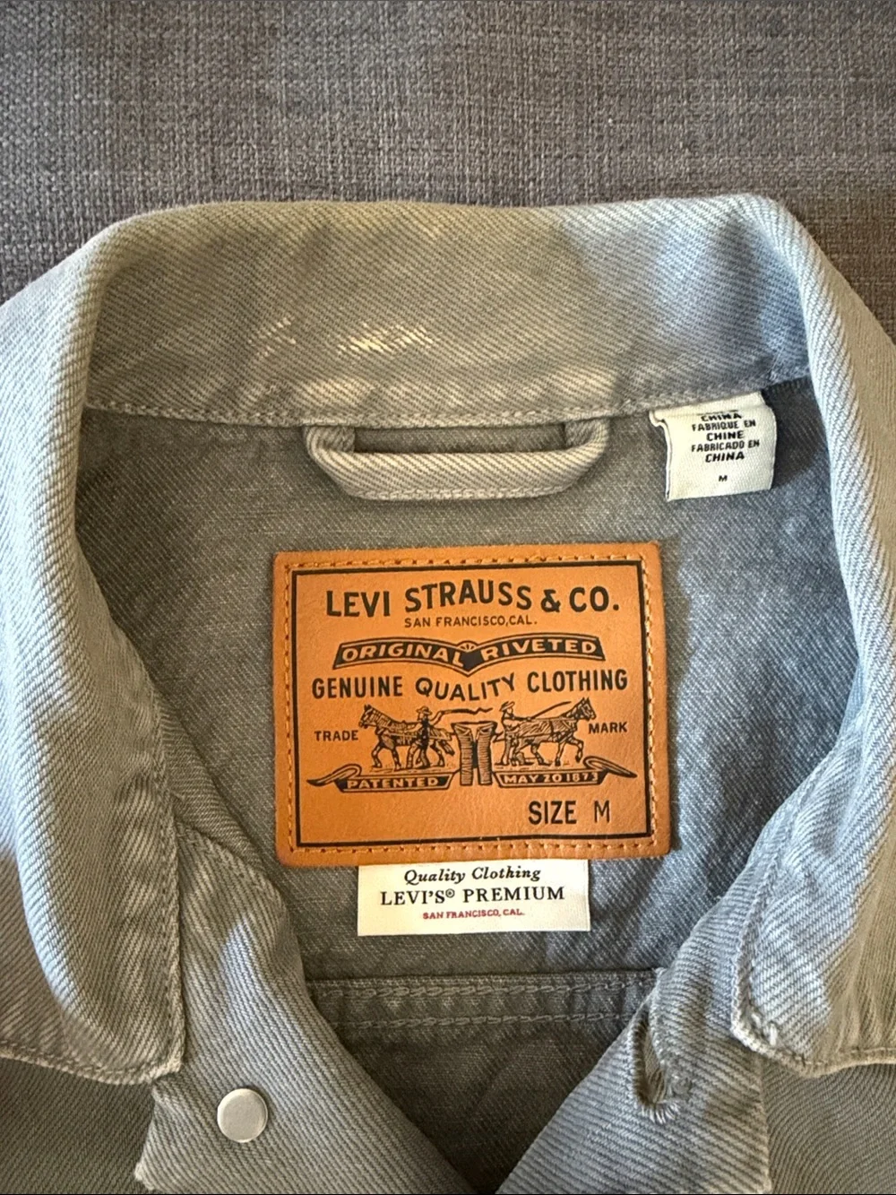 Levi's Pale Gray Denim Jacket - Men's - Picture 4 of 5